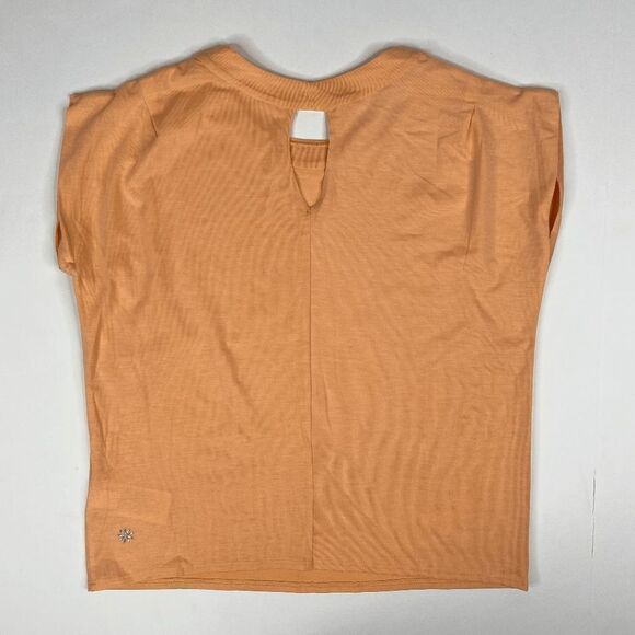 Athleta Girl All-Around Tee Lightweight Soft Top Women's Warm Sunset Size L/12 - Picture 2 of 8